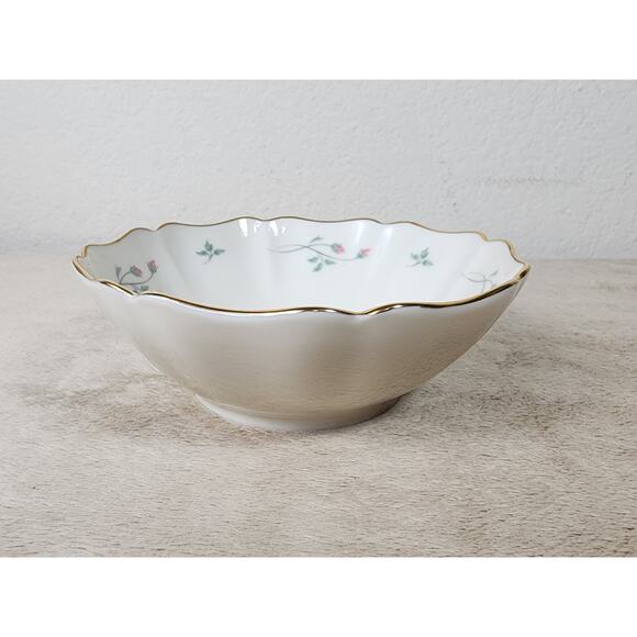 Lenox Bowl Rose Manor Gold Trim 90's New w/ Box 5 1/2" Made in USA Vintage - Picture 3 of 14